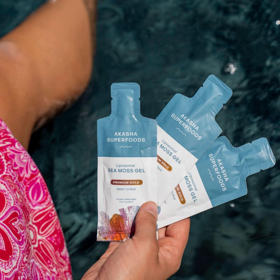 Organic Irish Sea Moss ingredient in Akasha gel supports a vegan-friendly wellness routine.