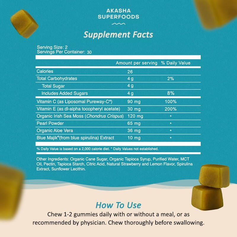 Daily use with Akasha Sea Moss Glow Gummies for routine wellness