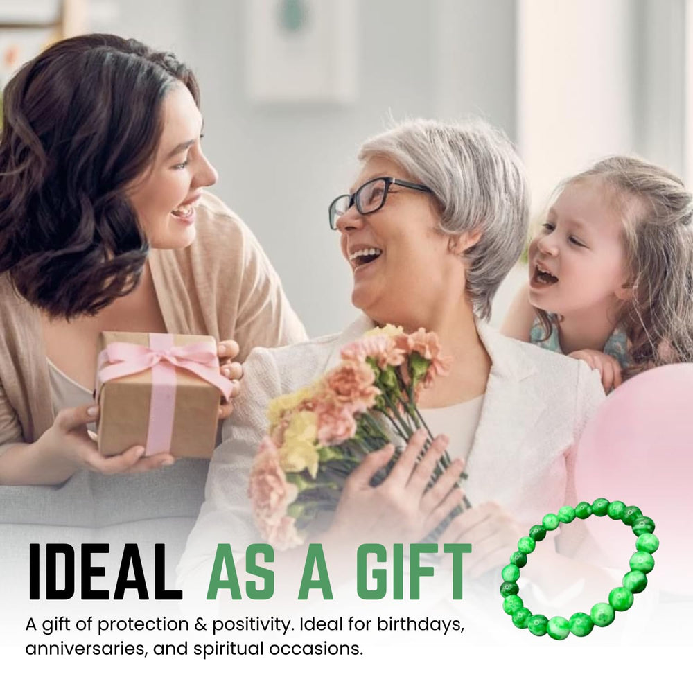 AKDNZ Jade Bracelet handmade-adjustable offers a secure, comfortable fit for most wrists.