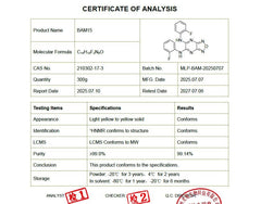 BAM-15 sealed vial by Akersunder ready for precise analytical workflows.