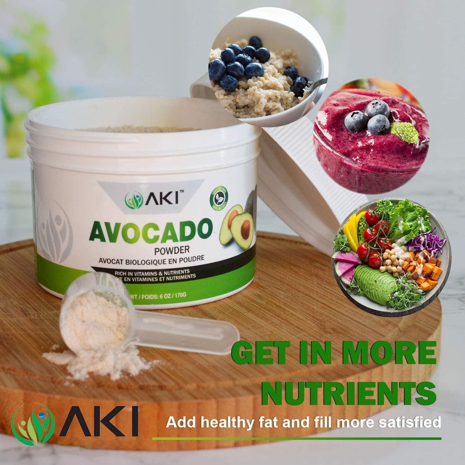 AKI Avocado Powder in milkshake for a creamy treat