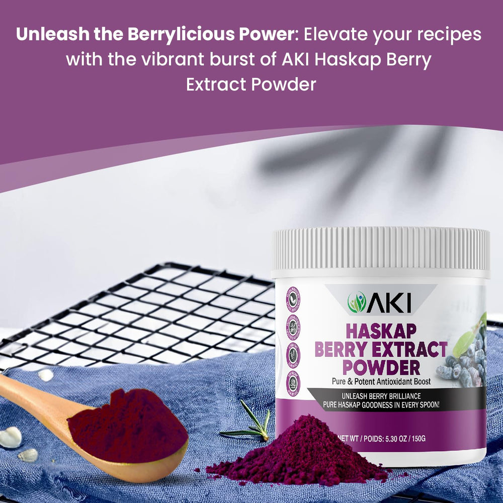 AKI ORGANIC powder swirl in a smoothie bowl for a versatile wellness routine.