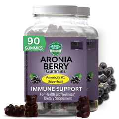 Akronia Valley Aronia Berry Gummies front pack view emphasizing daily immune support