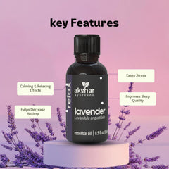 AKSHAR Lavender Oil diffuser setup for calming ambient aroma.