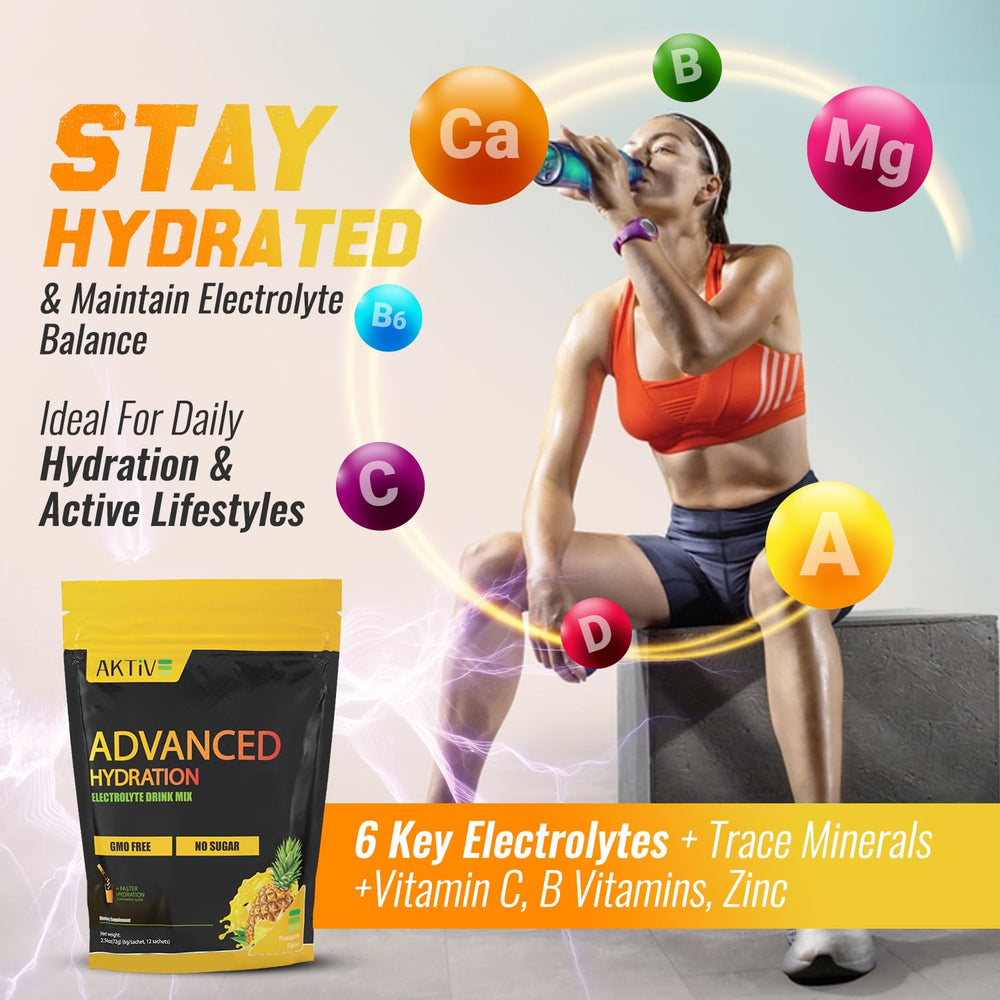 Pineapple flavor dissolves quickly in water for a tasty hydration boost.