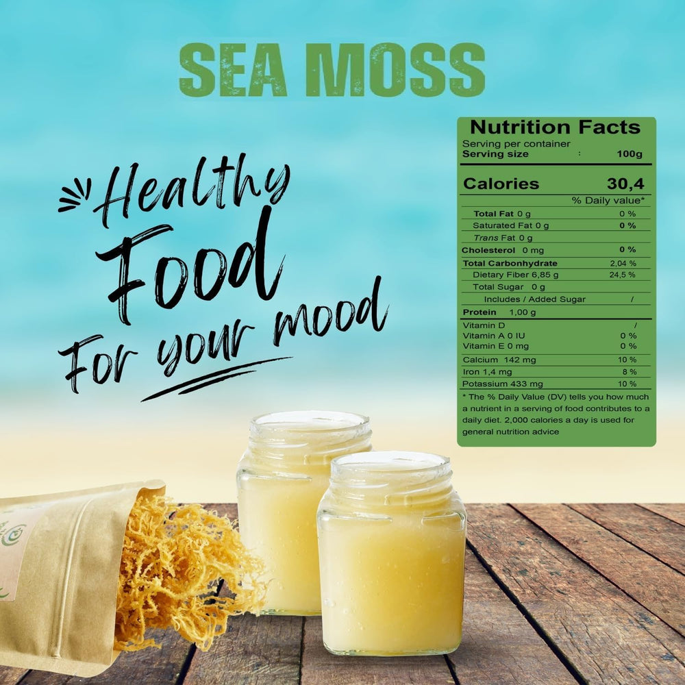 al badil Golden Sea Moss used in beverages for a versatile mix