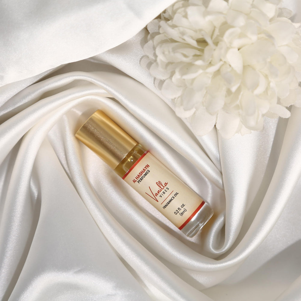 AL HASNAYN Vanilla Vibes packaging box for gifting and travel-friendly use.