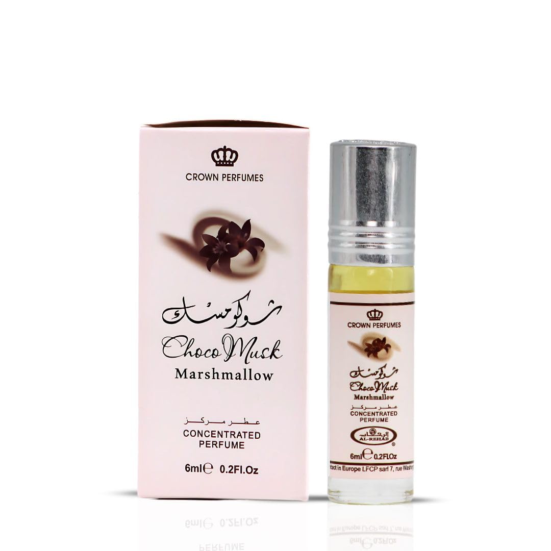 Al-Rehab Choco Musk Marshmallow bottle ready to wear for everyday fragrance.