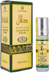 Al-Rehab Dalal perfume oil bottle with roll-on for easy daily use.