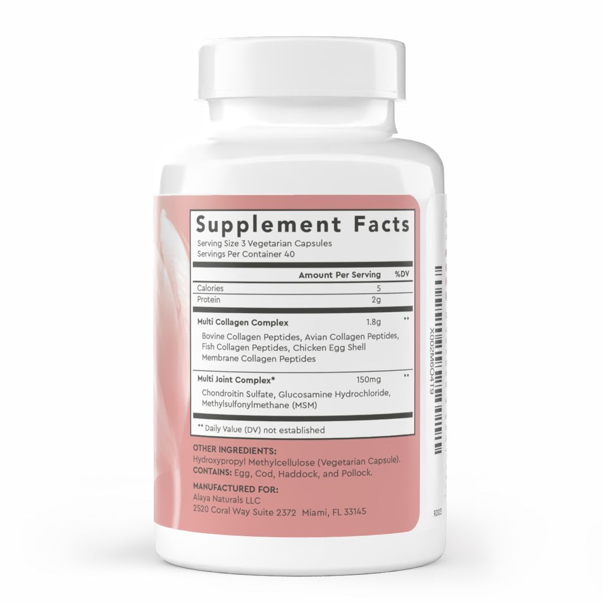 Alaya Naturals capsules close-up shows smooth shell for easy swallowing.