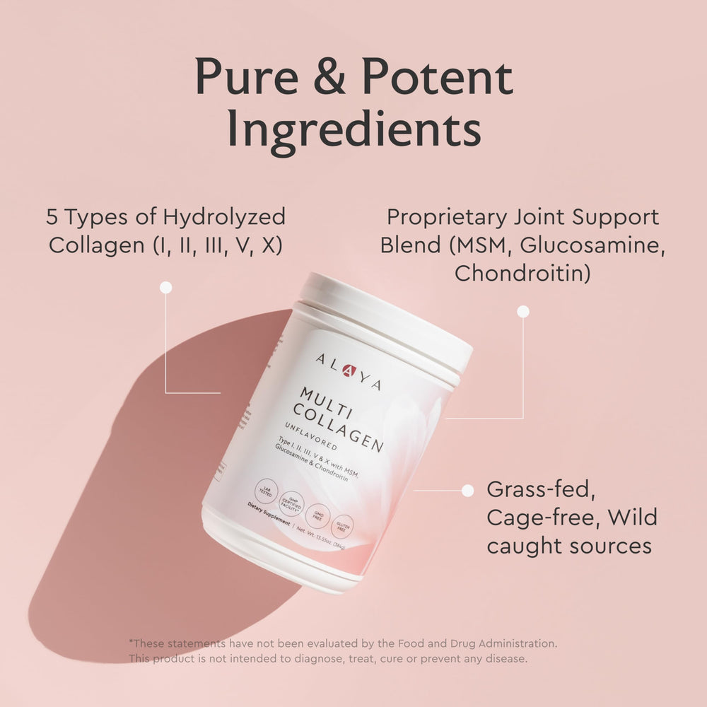 Pouring Alaya Naturals collagen into coffee demonstrates easy mixing for beverages.