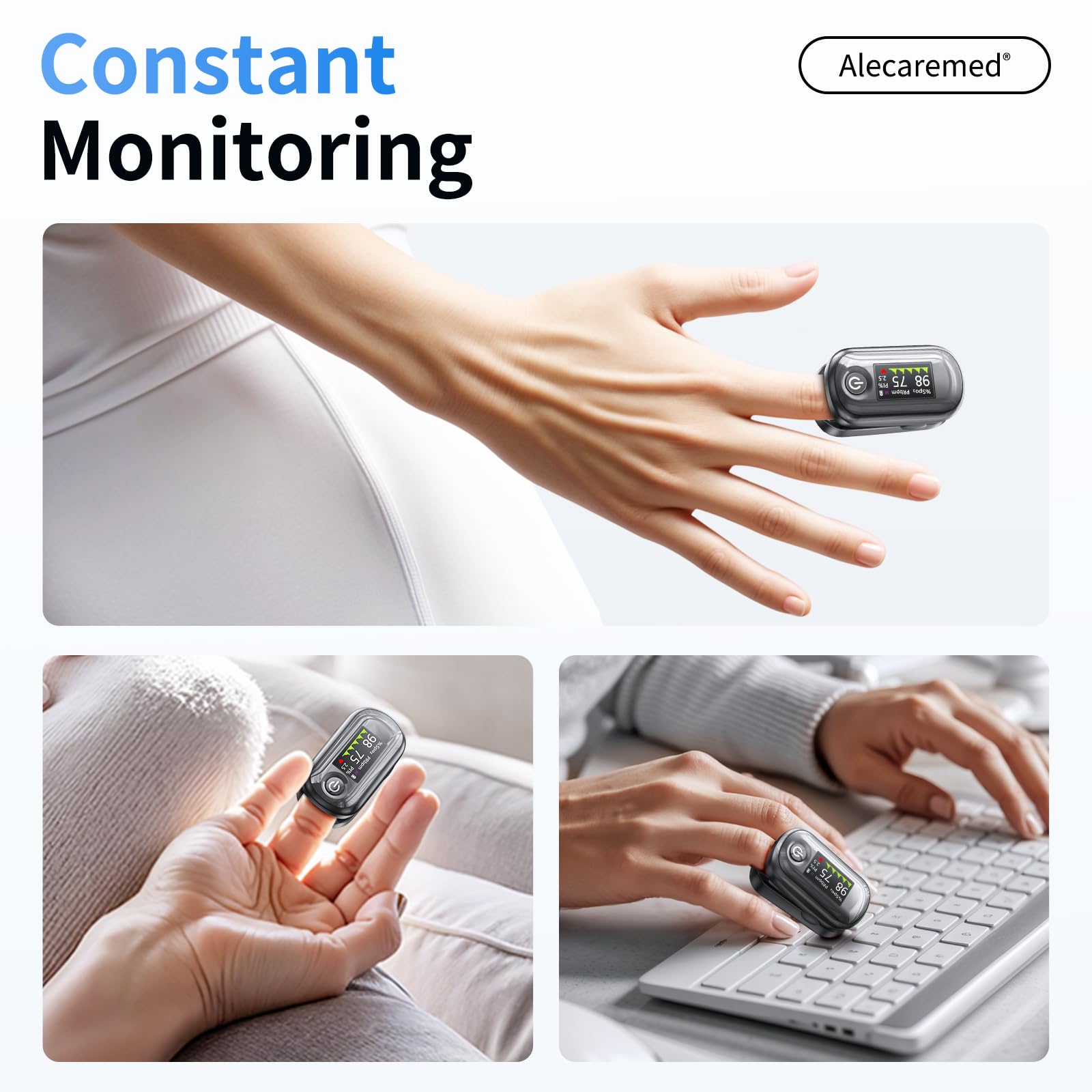 Alecaremed alarm settings view demonstrates easy customization for reminders.