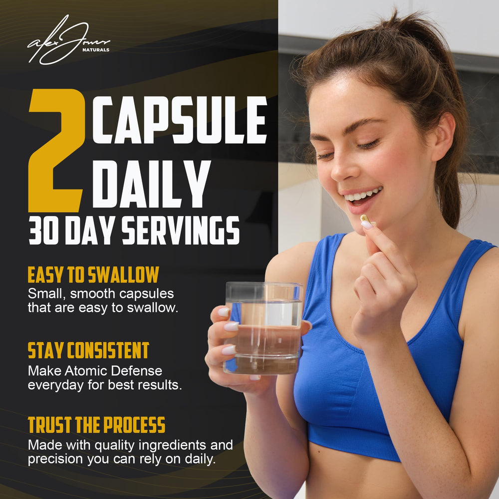 Cumin extract capsules emphasize traditional wellness in Atomic Defense.