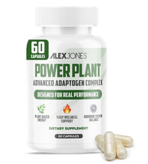 Alex Jones Naturals bottle with cordyceps and rhodiola supports daily focus