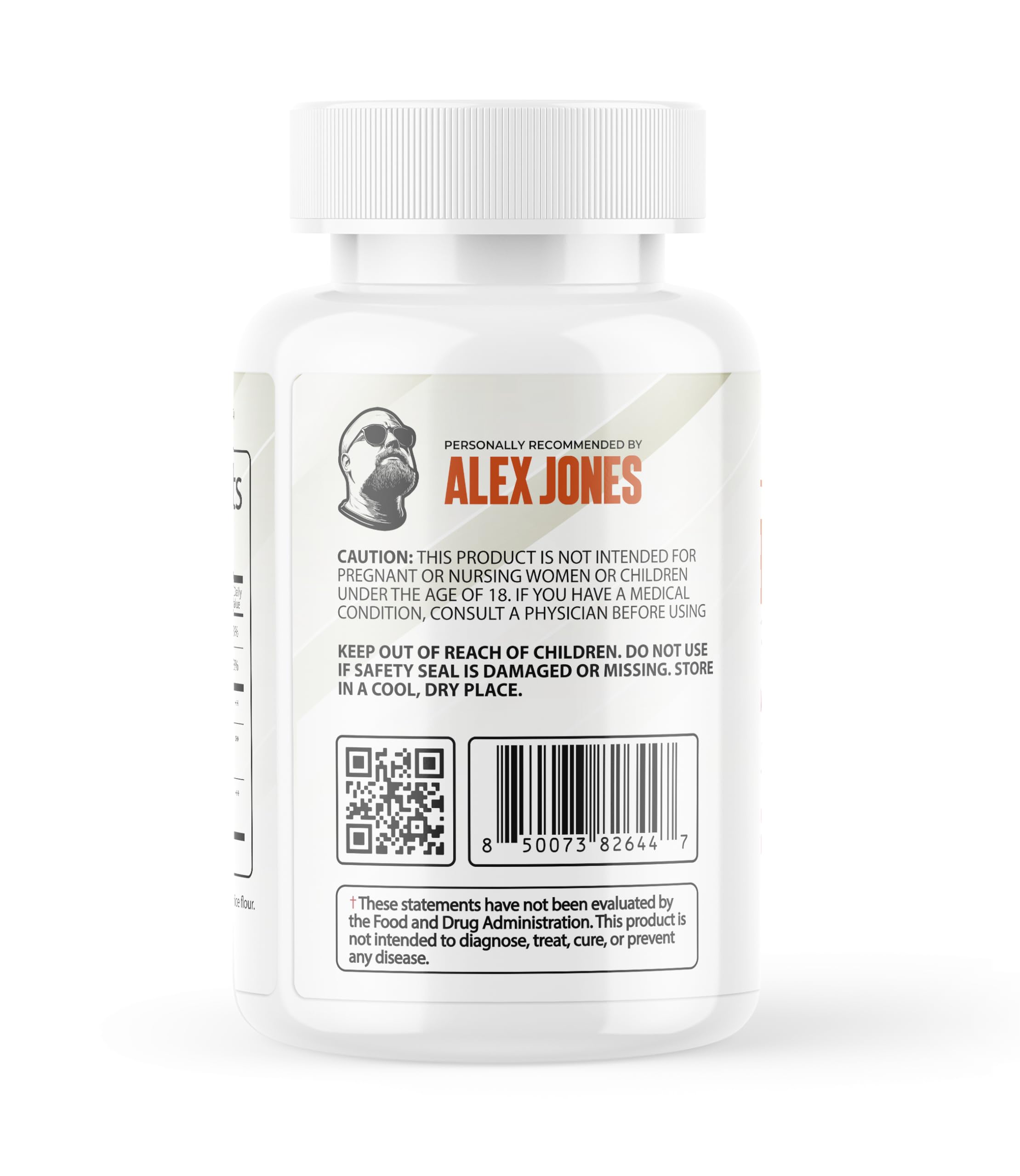 Capsules of Alex Jones Naturals Methyl Drive held in hand for scale and dosing.