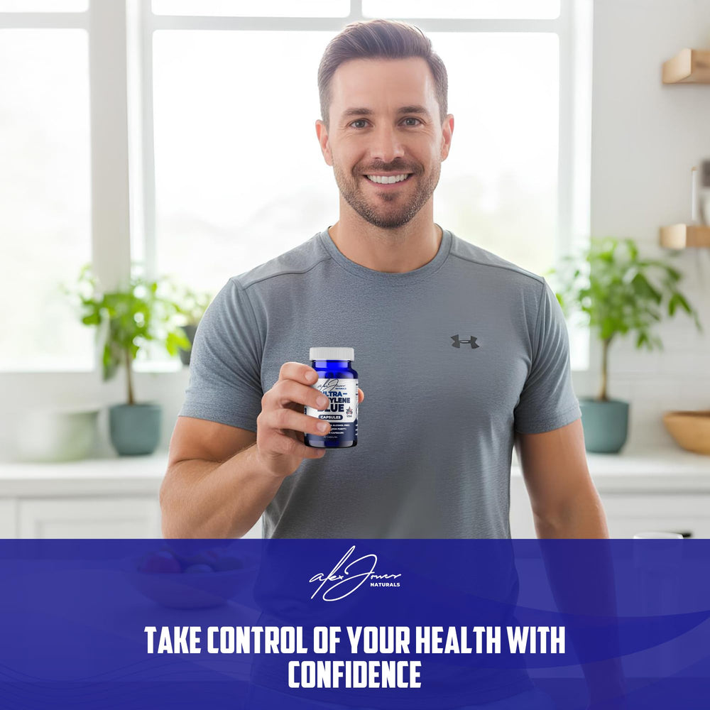 Alex Jones Naturals vegan vegetable cellulose capsules for a plant-based supplement.