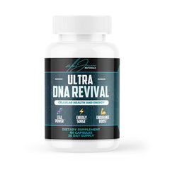 Alex Jones Naturals NAD+ Support bottle front with vegan capsules for daily energy.