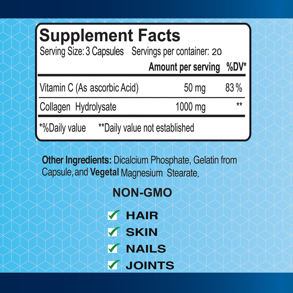 ALFA VITAMINS CollagenC capsules close-up ideal for daily hair, nails, and joint care