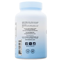 ALFA VITAMINS bottle label closeup emphasizes bone and immune support