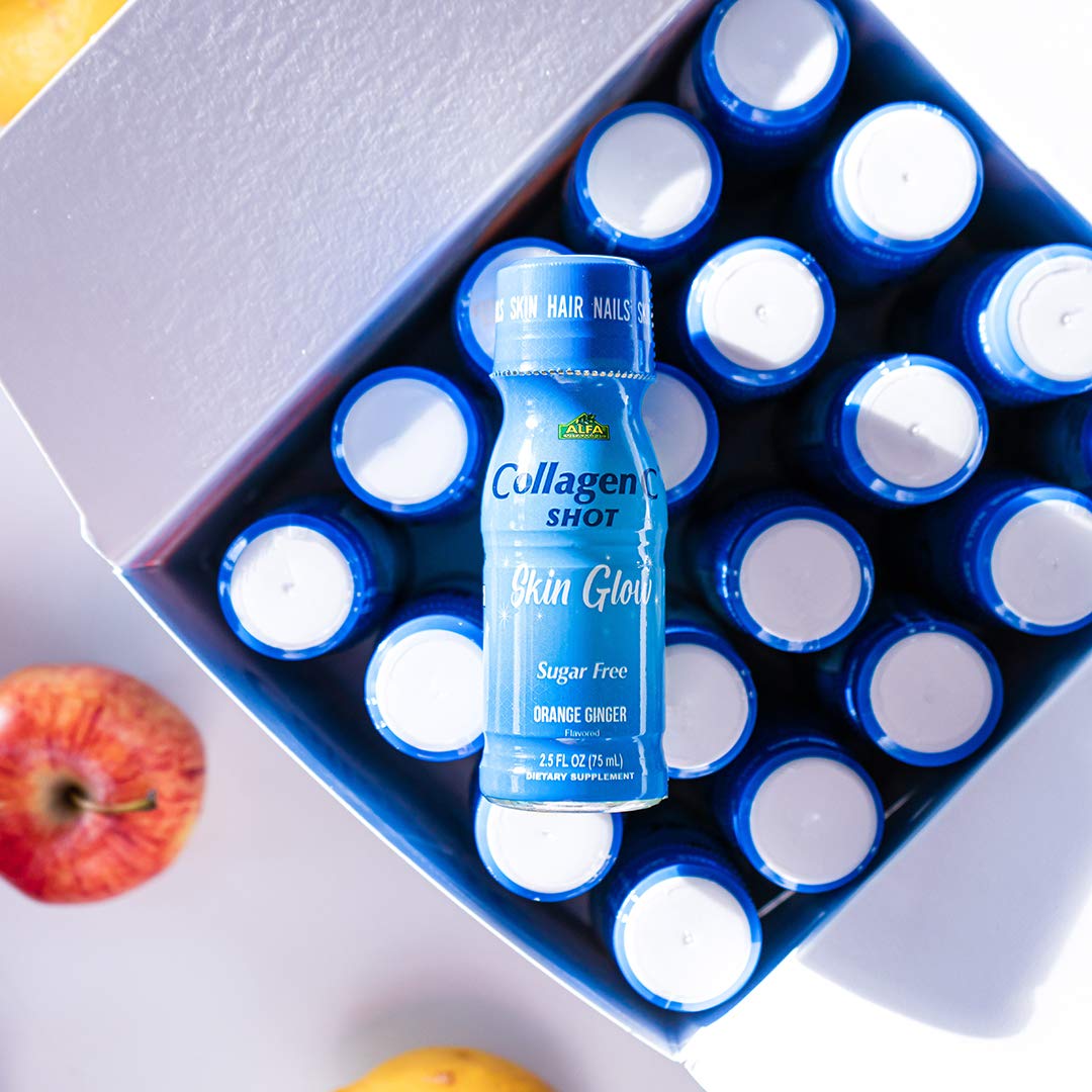 ALFA VITAMINS CollagenC nutrition panel highlighting collagen and vitamins