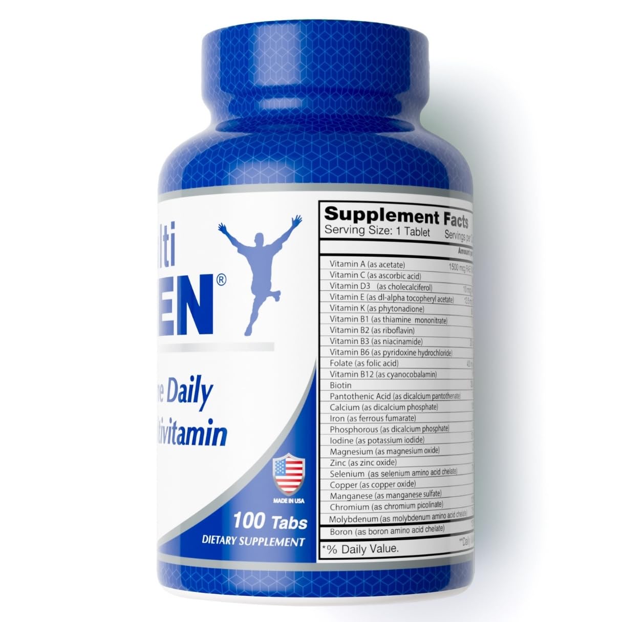 ALFA VITAMINS Multi Men bottle with dosage information for easy daily use