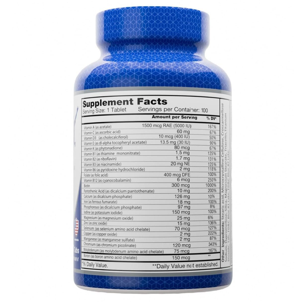 ALFA VITAMINS Multi Men tablets close-up showing energy-supporting nutrients