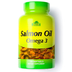 ALFA VITAMINS Salmon Oil 100 softgels bottle for daily omega-3 support