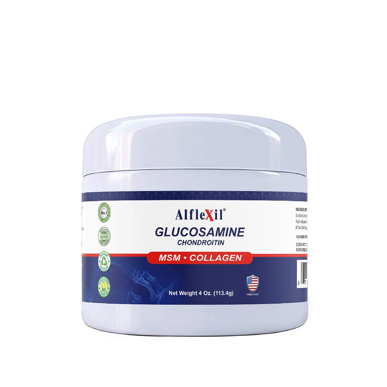 ALFLEXIL glucosamine cream application shows targeted joint comfort after workouts.