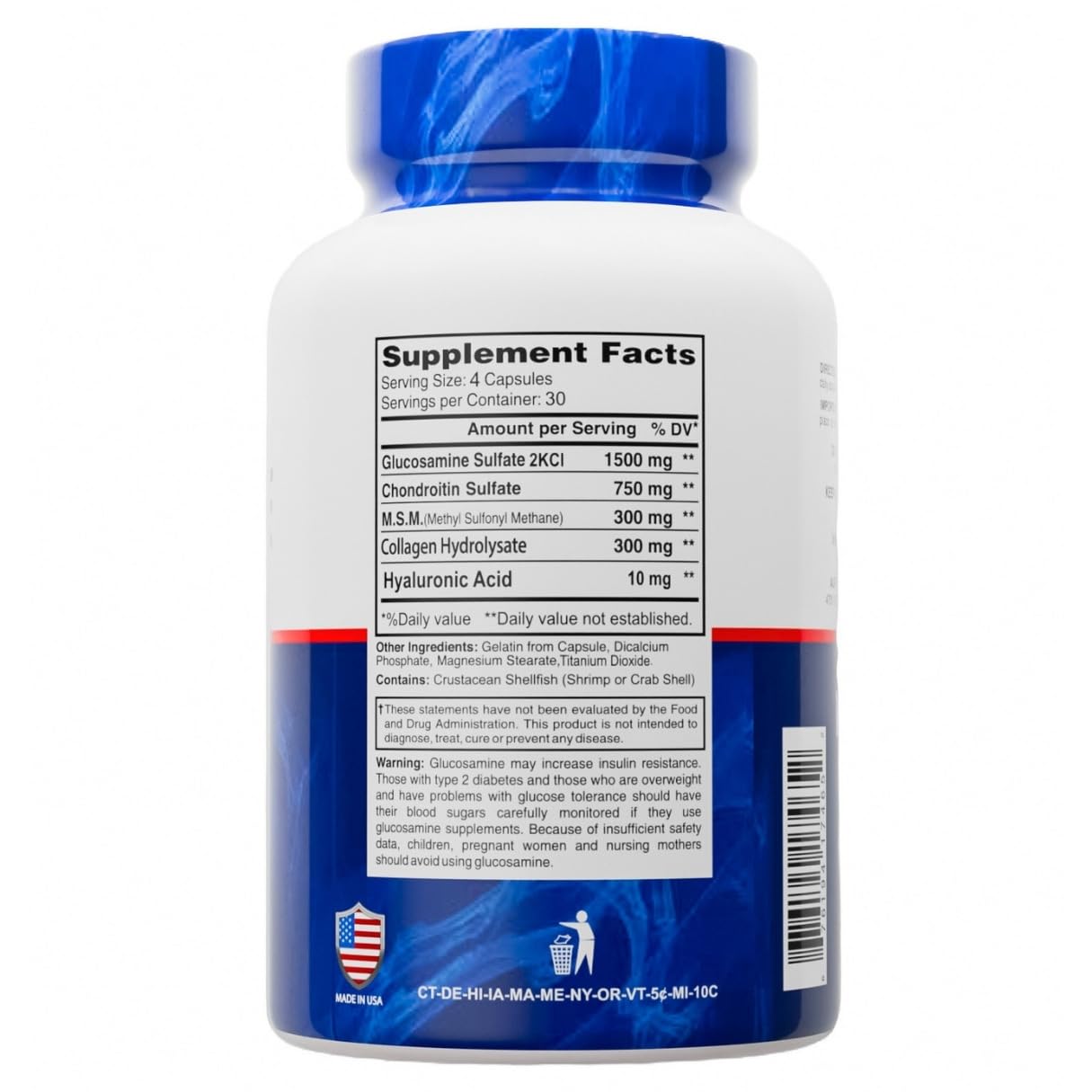 ALFLEXIL bottle highlights MSM and collagen for connective tissue health.