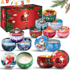 Alikiai Christmas candle set in festive packaging for gifting and home decor.