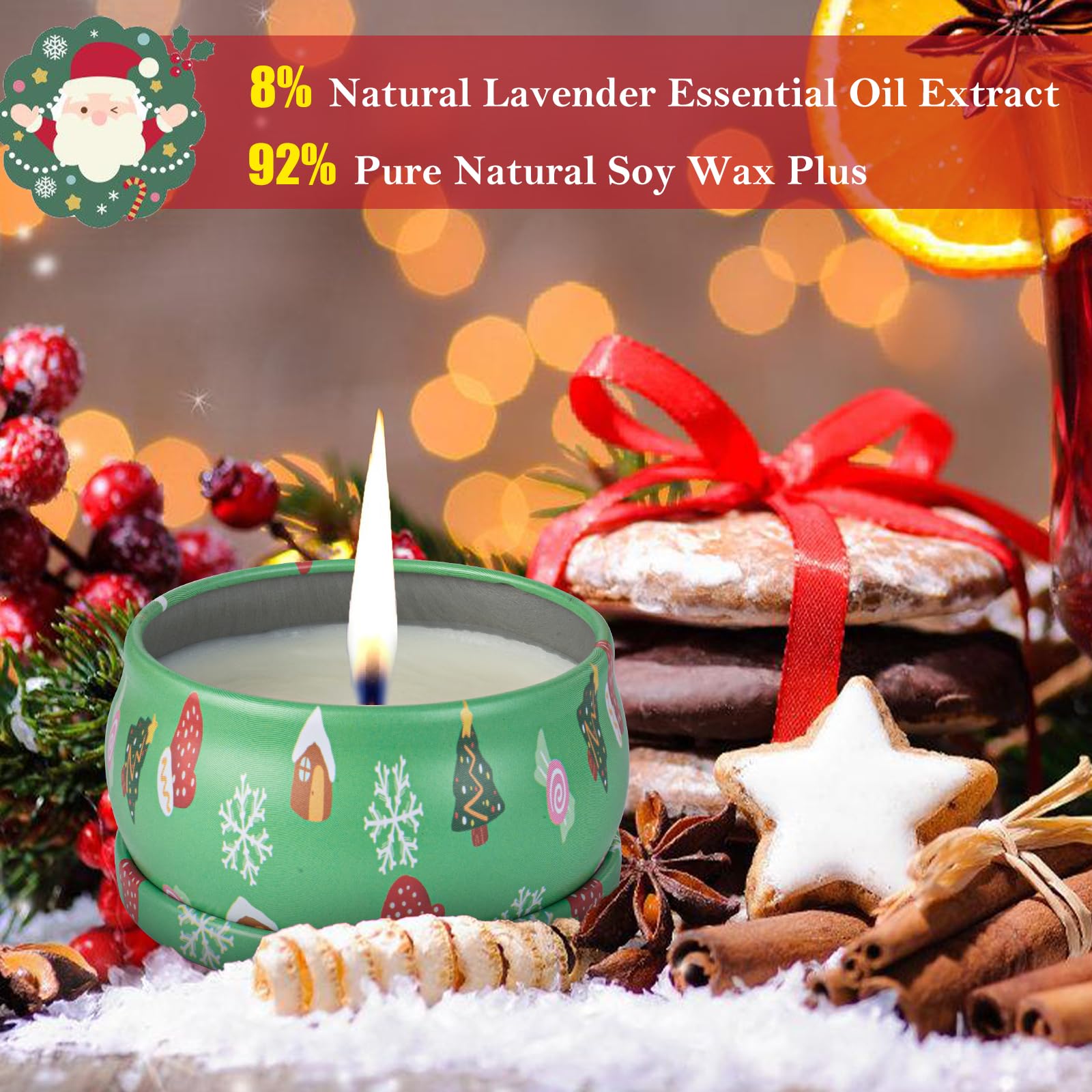 Alikiai lead-free cotton wick ensures clean burn with minimal smoke.