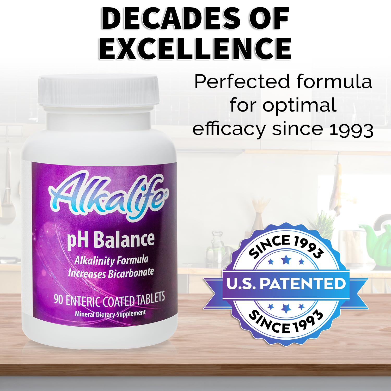 Alkalife tablet dissolving in water, illustrating easy daily intake.