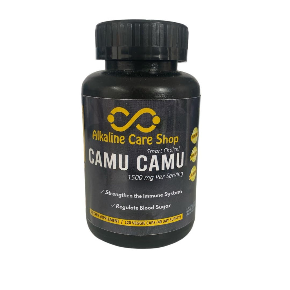 Alkaline Care Camu Camu Peruvian rainforest sourcing highlights sustainable ingredients.
