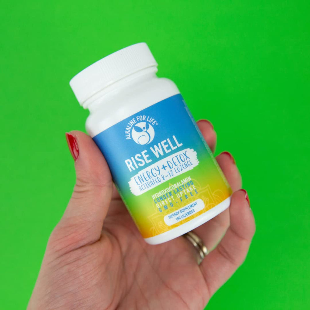 Rise Well B12 daily-use lozenge supports convenient, per-day nutrition.
