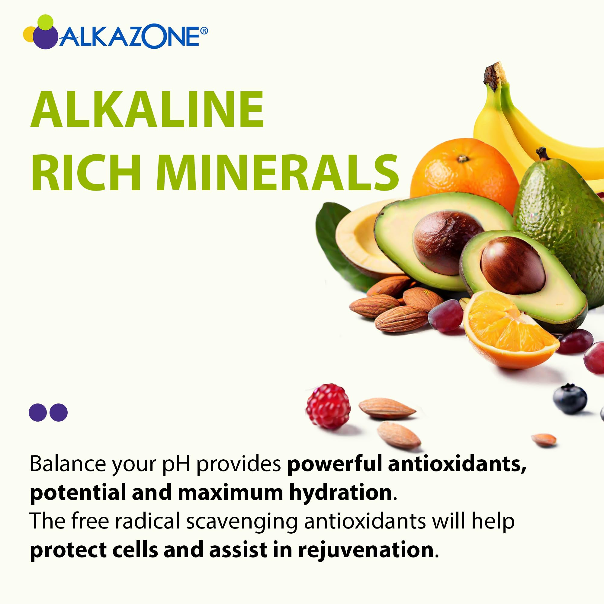 Alkazone Balance potassium-calcium-magnesium minerals: supports electrolyte balance during activity.
