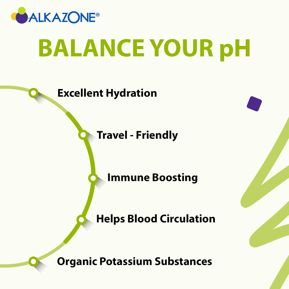 Alkazone Balance travel-pack: pocket-sized bottle for convenient hydration anywhere.