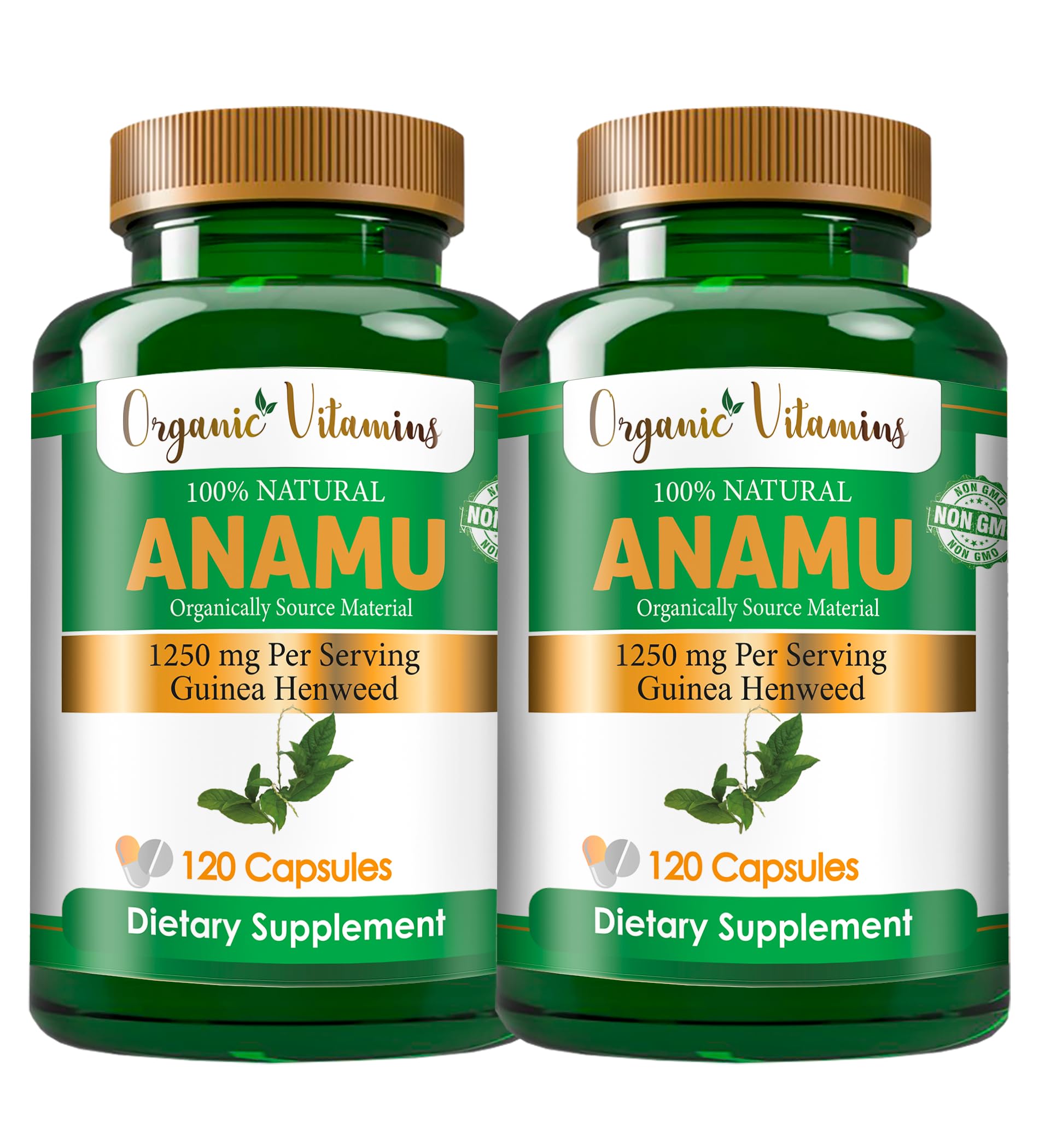 All Nue Anamu 1250mg capsules bottle for daily wellness support.
