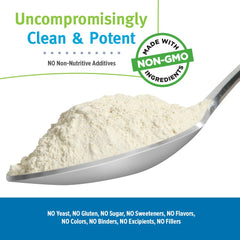 All One nutrition facts label close-up emphasizing clean, gluten-free, non-GMO formulation.