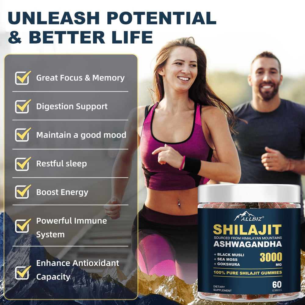 ALLBIZ energy and endurance use shot suggests sustained daily focus