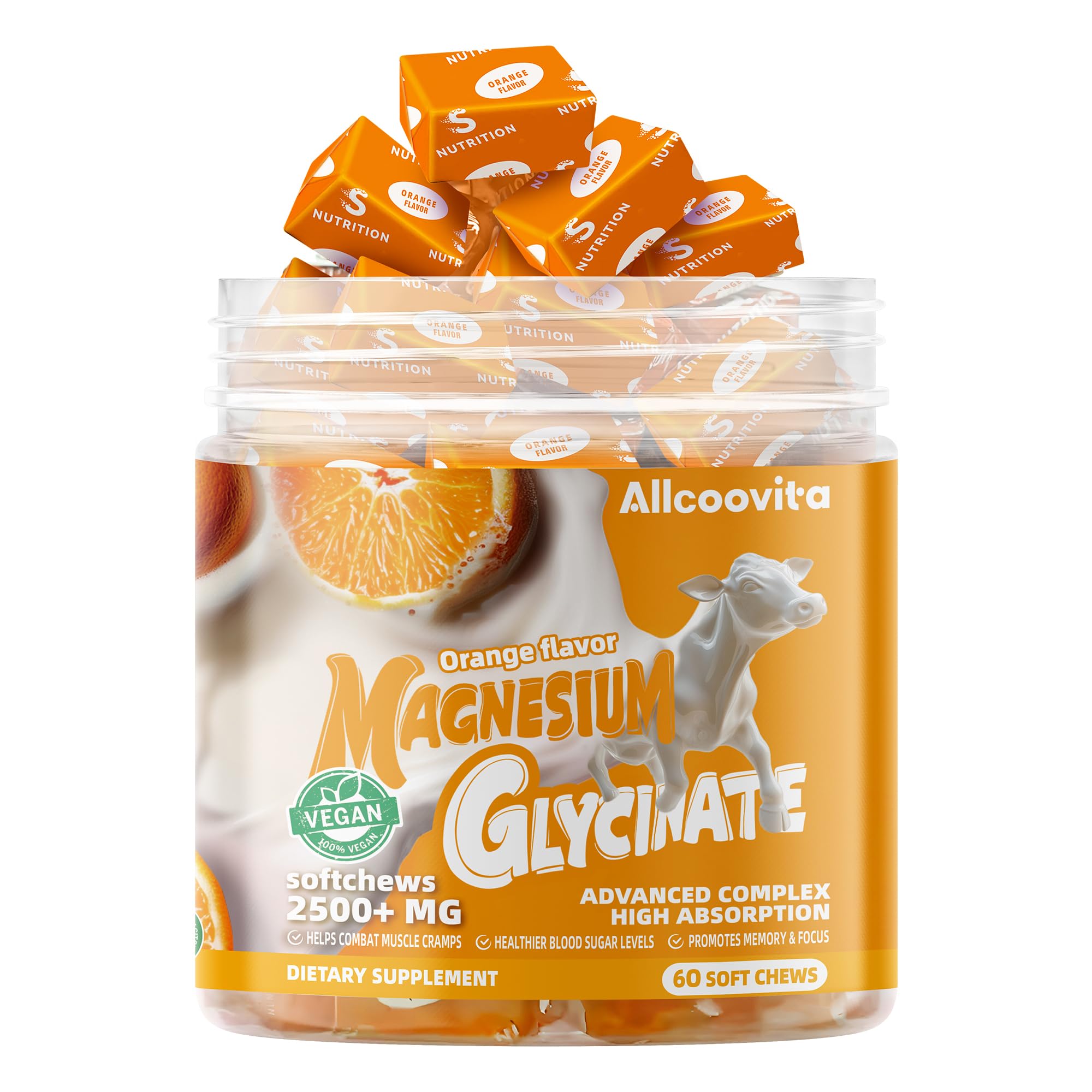 Allcoovita 60-day supply bottle communicates long-lasting convenience.