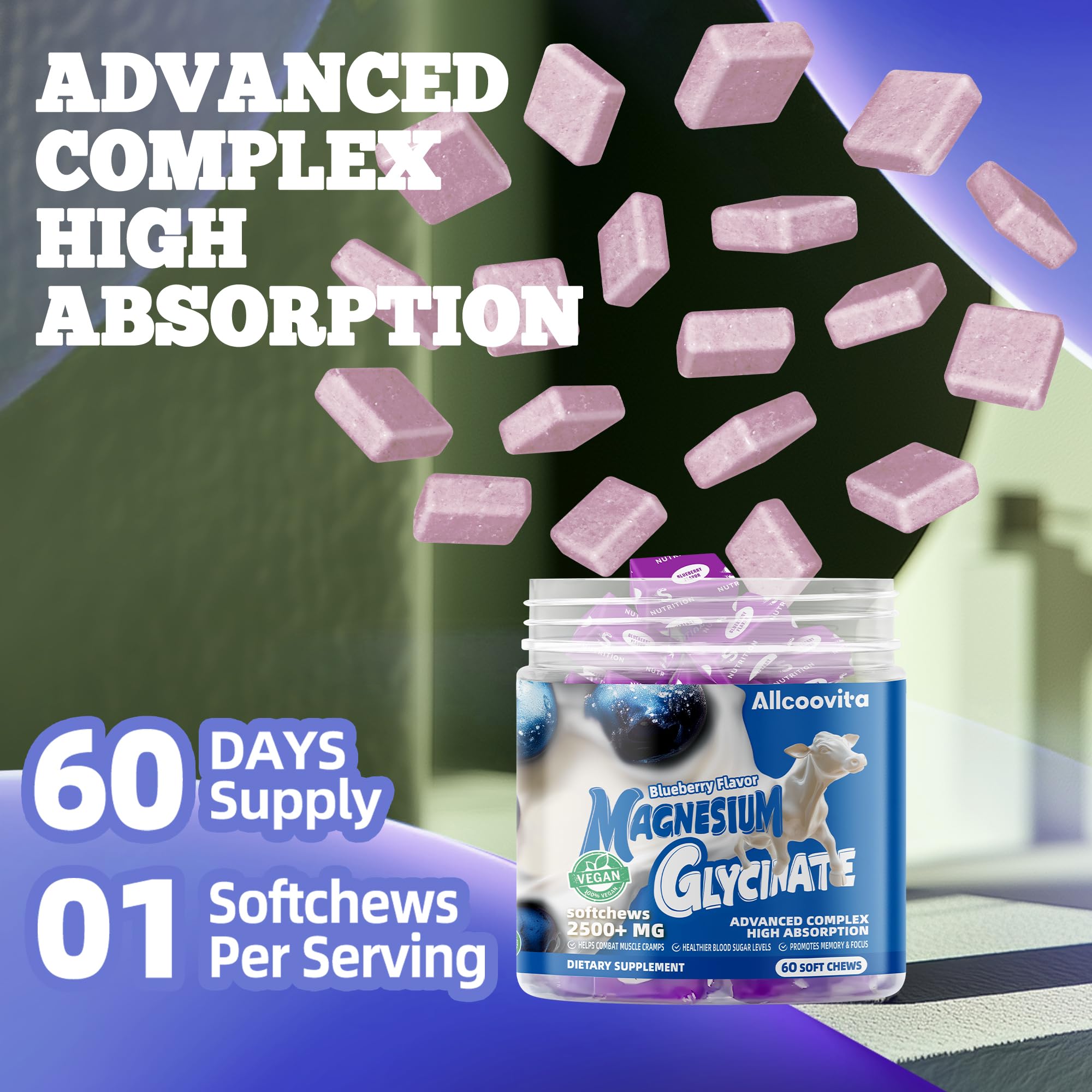 Digestive support with CoQ10 and black pepper in Allcoovita chews.