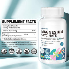 Allcoovita Magnesio Glicinato cápsulas vegetarianas, fácil digestión y soporte diario.