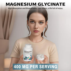 Allcoovita Magnesio Glicinato, detalle de la cápsula para estómagos sensibles.