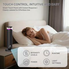 Allen Admonds Waterless Diffuser with remote and warm glow night light.