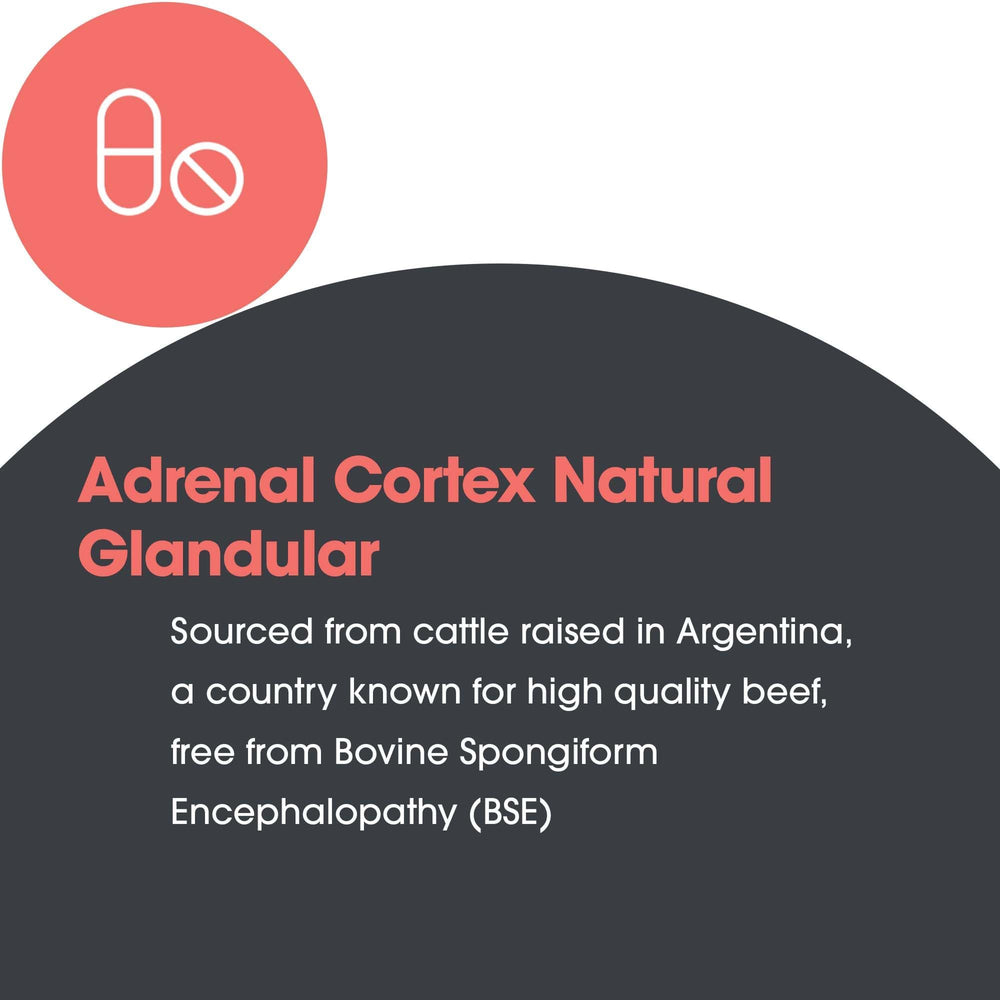 Allergy Research Group Adrenal Cortex bottle with open cap, signaling quick, simple dosing.