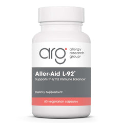 Allergy Research Group Aller-Aid L92 bottle front for daily allergy management