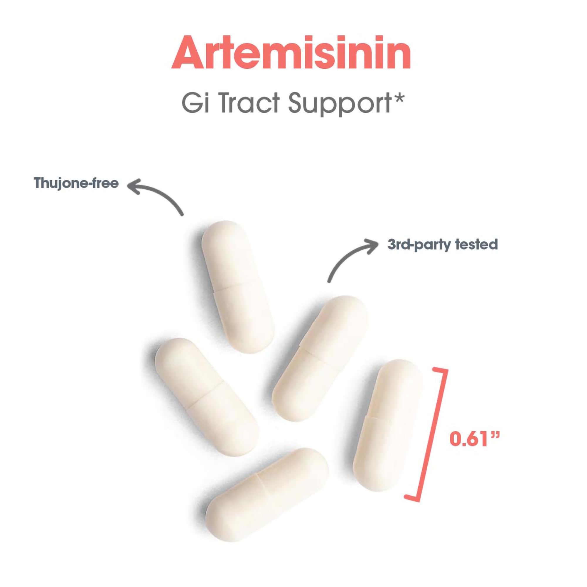 Allergy Research Group Artemisinin packaging shows vegetarian capsules for sensitive diets