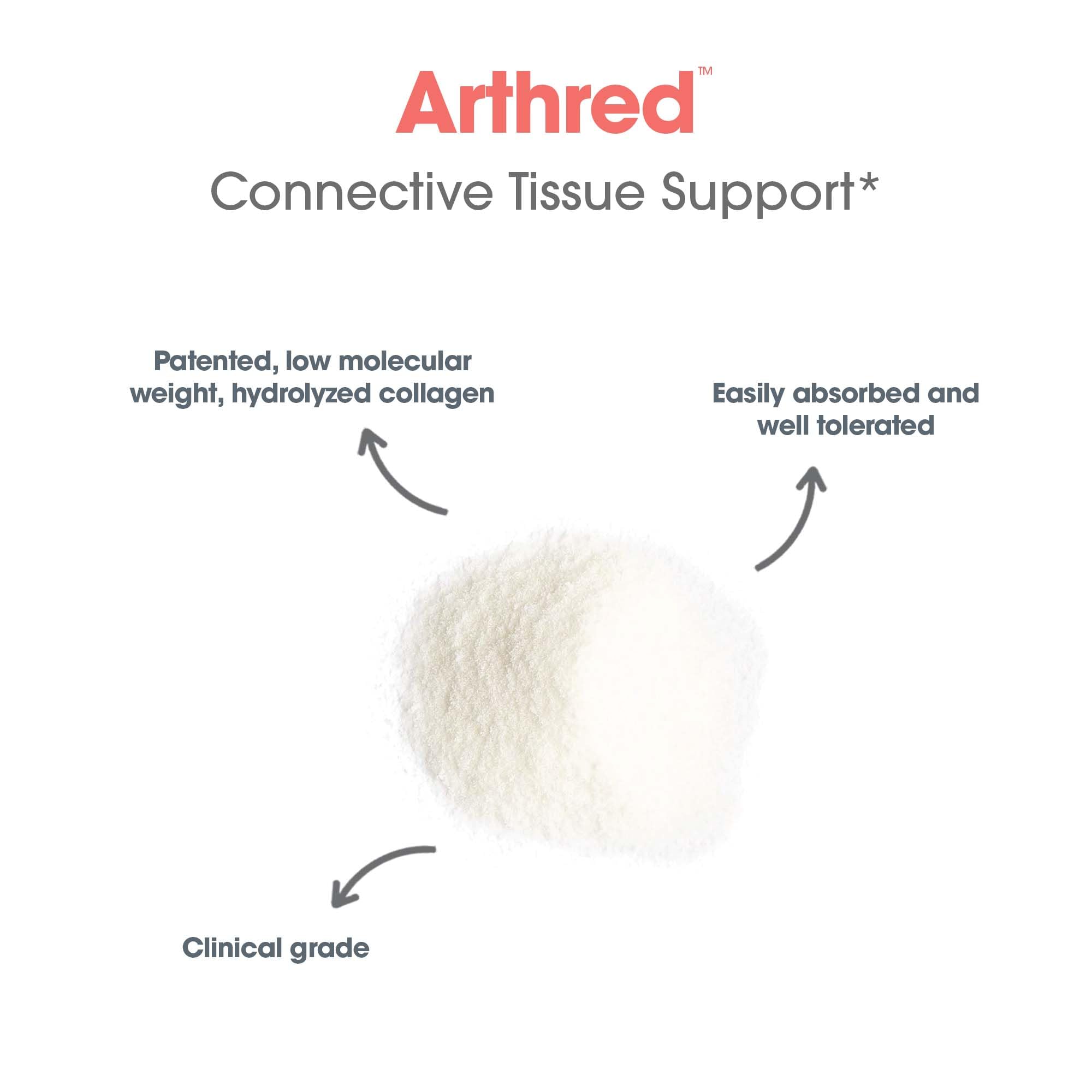 Arthred being mixed into juice shows seamless daily routine.