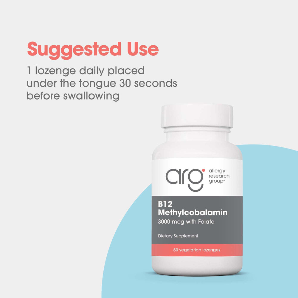 Allergy Research Group B12 packaging showing secure seal and product integrity