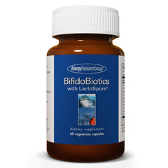 Allergy Research Group BifidoBiotics bottle front showing digestive health support.